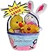 Plush Easter Basket For Baby - Toddler & Kids Of All Ages. Set Includes Plush Easter Bunny, Plush Easter Egg, Plush Easter Chick, Easter Basket