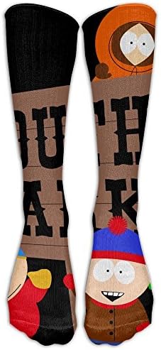 HEI222 Costume Cosply Socks Halloween Funny Unisex South Park Knee High Socks Long Athletic Sport Socks WhiteOne Size