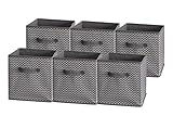 Sodynee Foldable Cloth Storage Cube Basket Bins Organizer Containers Drawers, 6 Pack