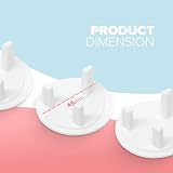 kidoola Pack of 24 Socket Covers for UK Type G Plugs White view 2