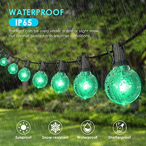 Solar String Lights Outdoor 50FT Music Sync Color Changing LED String