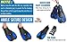 Snorkeling Swimming Fins size XS for Big Kids Youth Woman Boys Girls Age 8-12 Years Old, Thermoplastic Rubber Short Floating Training Fin for Scuba Diving Snorkel Watersport, Blue