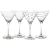 Mikasa Cheers Martini Glass, 10-Ounce, Set of 4