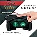 3D Virtual Reality Headset for Movies & Games - Multifocal VR Glasses with HD Technology | Compatible with iPhone & Android - VR Headgear with Adjustable Straps & Comfortable Padding - VRidium
