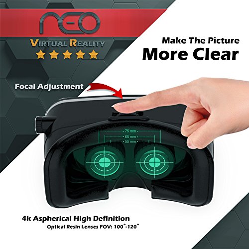 3D Virtual Reality Headset for Movies & Games Multifocal VR Glasses
