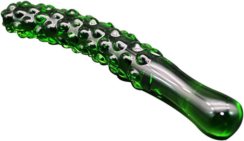 Glass Wand Textured Curved Huge -Grade Crystal Stick For Women Men ZLB