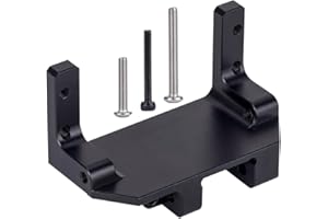 RCJUMPANT SCX10 III Servo Mount, AR45P Portal Axle 4-Link Suspension for 1/10 RC Crawler Car SCX10 III Aluminum Alloy Upgrade Parts (Black)