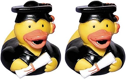 Graduation Rubber Ducky 2018 Set of 2 Plastic Favors, Table Decoration, Keepsake, , Bath Toy