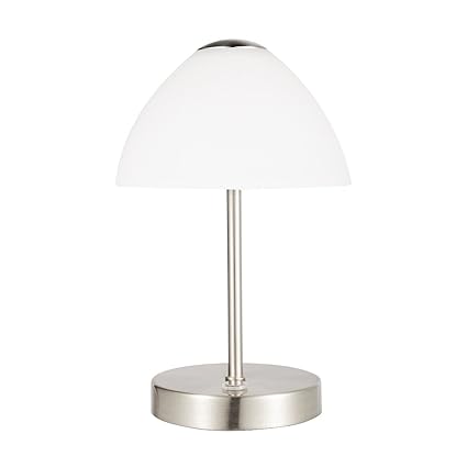 Yepran 9 End Side Bedside Table Lamp Led Touch Lamp Dimmer With 3 Brightness Levels Metal Base Glass Shade For Bedroom Living Room Home Decorations