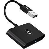 Wireless CarPlay Adapter, 2024 Upgrade CarPlay Wireless Adapter for OEM Wired CarPlay Cars, Fastest and Most Stylish Dongle, Convert OEM Wired to Wireless CarPlay, Plug & Play