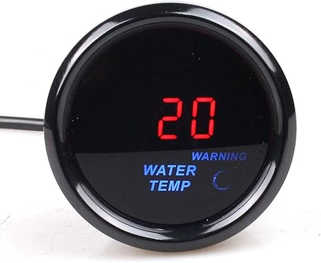 Amazon Co Jp 車両計器 メーターセンサー 2インチの赤灯のデジタル表示装置の水温計 車の変更の器械 ホーム キッチン
