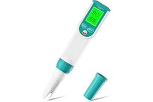 RCYAGO Digital Salinity Tester and pH Tester, Waterproof Pool Salt Tester with ATC, Salinity Meter for Seawater, Aquariums, Aquaculture, Saltwater Pool, Food Industry