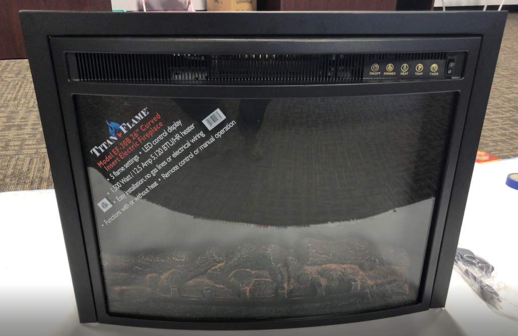 26 Curved Led Insert Electric Fireplace Model Ef 30b Electric Fireplace