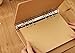 ZE 80 Sheets 6-Holes Traveler's Notebook Planner Filler Papers/Journal Diary Inserts Refill Kraft Paper/Loose-Leaf Binder Paper, Brown Color (A5 (8