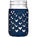 JarJackets Silicone Mason Jar Sleeve - Fits 32oz (1 quart) REGULAR or WIDE-Mouth Jars … (1, Midnight)