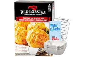 Red Lobster Cheddar Bay Biscuit Mix Bundle. Includes (1) Box of Red Lobster Cheddar Bay Biscuit Mix (1.28kg) with (50) Pillsb