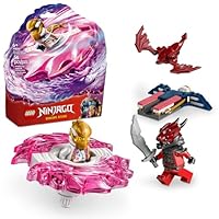LEGO NINJAGO Sora's Dragon Spinjitzu Spinner - Spinning Blade Battle Building Toy for Kids, Boys and Girls, Ages 6+ - with 2 Minifigures - Gift Idea for Birthdays - 71824