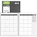 2018 Monthly Daily Planner Calendar / Appointment Book, Grey Cover, 8.5 x 11 inches, 15 Months