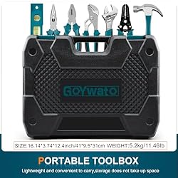 GoYwato Home Tool Kit 280-PCs - Protable Complete