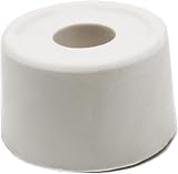 fiXte Large Rubber Door Stopper Bump Stop 33mm White Wall Floor Mount 2 Pack view 2