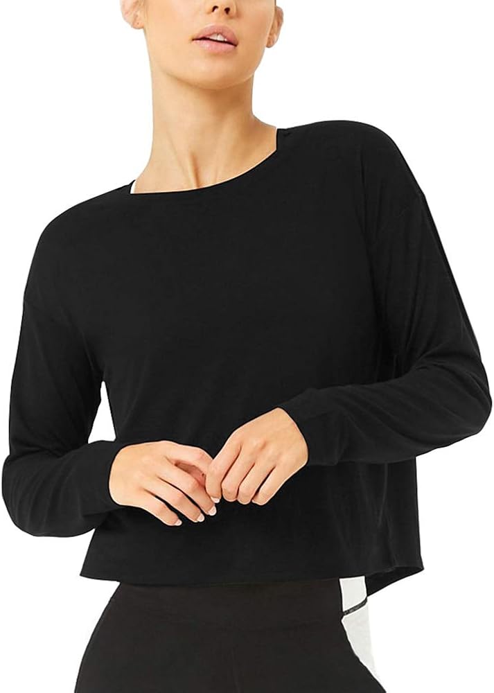 open back workout long sleeve