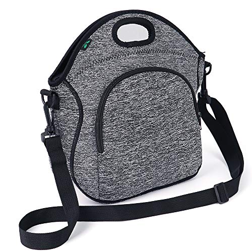 Neoprene Lunch Bag F40C4TMP Washable Reusable Lunch Tote with Front