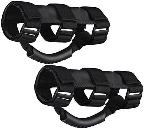 Reliable4you Jeep Roll Bar Grab Handles 2 Pack Jeep Wrangler YJ TJ JK JKU CJ CJ5 CJ7 Sport X Sahara Unlimited Rubicon- Premium Quality Accessories