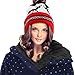 EZGO Light Up Hat With 10 colorful Lights, Unisex Knitted Light Hat With Sika Deer Printing For Party Christmas Gifts Sports Walking Jogging Bicycling