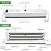 GOSCIEN Vacuum Sealer Machine, Food Sealer Machines Vacuum Food One-button Vacuum Sealing System for Household Commercial Use of Food Preservation with 15 Pcs Vacuum Bags