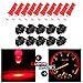 cciyu T5 37 74 Wedge SMD Led Bulbs Instrument Cluster Light Panel Gauge Light with Sockets,10Pack
