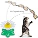 2 Set of Butterfly Toy Bird Toy for Cats,Pet Cats Funny Rotating Electric Flying Butterfly & Bird Interactive Cat Toy for Kitten and Puppy