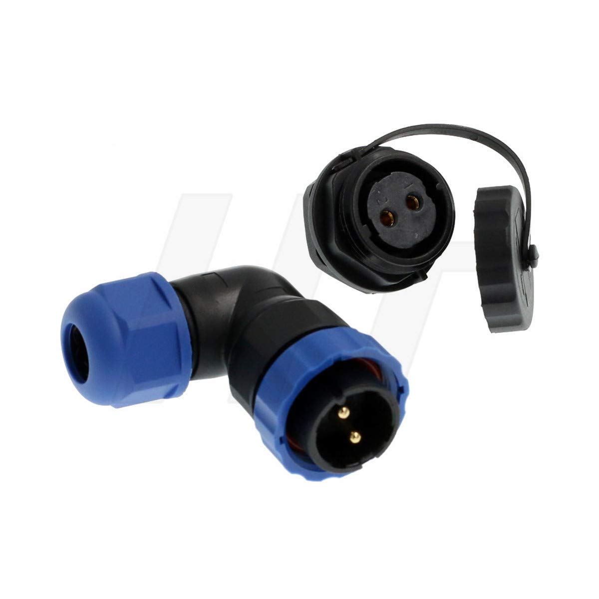 HangTon SD20 2 Pin Right Angle Male Plug Socket Waterproof Quick Disconnect 25AMP Connector
