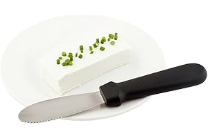 Restaurantware-Met Lux 8.8 Inch x 1.3 Inch Butter Spreader, 1 Dishwasher-Safe Sandwich Spreader - Plastic Handle, Corrosion-R