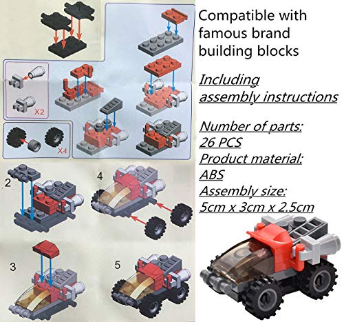 image for Sawaruita Mini Building Bricks Military Vehicles，Compatible Bricks w