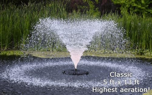 FT 14000 Floating Pond Fountain and Aerator | Complete Kit with 14,000
