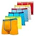 Nylon Stretchable Compression Boxer Brief 6-pcs Set, Assorted Colors (Bright Color)