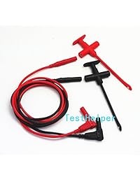 testhelper th f 2 kit aislamiento Piercing Clip Test Probe + silicona Test Lead Set, gancho plátano Jack Spring Loaded Kit de cobre
