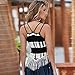 FUA Women Summer Women Casual Sleeveless Tassel Tank Tops Blouse T-Shirt