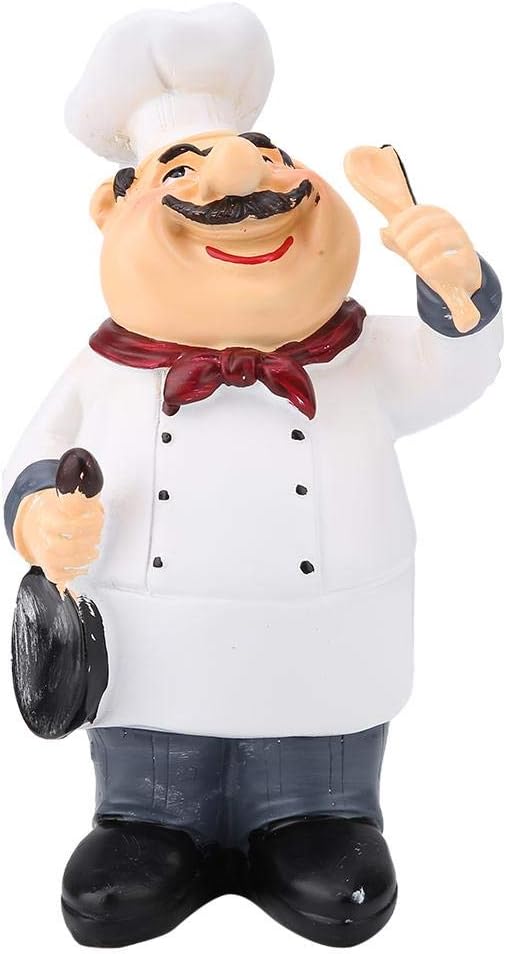 Amazon Com Hztyyier Cute Resin Figurine Statue Mini Chef