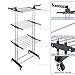RichStar 3-Tier Clothes Drying Rack with Heavy Duty Wheels, 24 Stainless Steel Hanging Rods, Perfect for Your Laundry Room and Outdoor Laundry