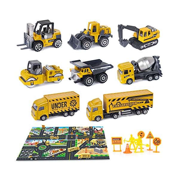 Dreamon-Engineering-Construction-Vehicle-with-Play-Mat-Diecast-Digger-Dumper-Alloy-Metal-Car-Play-Set-Cake-Decorations-Toys-Gift-for-Boys-Girls-3-Year-Olds Dreamon Engineering Construction Vehicle with Play Mat, Diecast Digger Dumper Alloy Metal Car Play Set Cake Decorations…