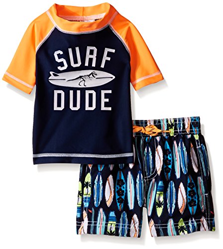 Carter's Baby Surf Dude Rash Guard Set, Navy, 6-9 Months