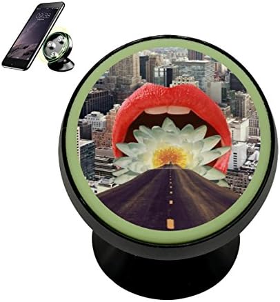 Vehicle Phone Mount Flower Mouth Holder Magnetic Universal Cradle Stand Car Dashboard Mount Strong Magnets Cell Phone Kit Women Men