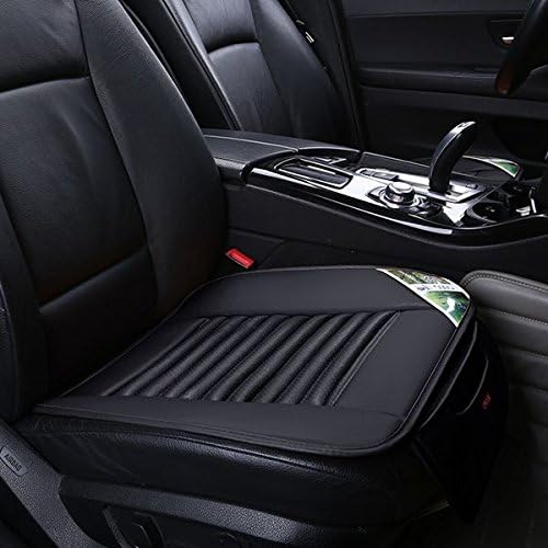 Oroyal Universal Fit Car Seat Mats Set With Pockets Top Grade PU Leather Comfortable Classic Design (Universal Fit For Most Cars, SUV, Trucks or Vans) (Black-12237512)