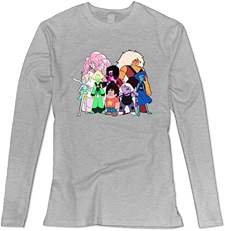 SHFL Women's Steven Universe 100% Cotton Long Sleeve T Shirts Ash M