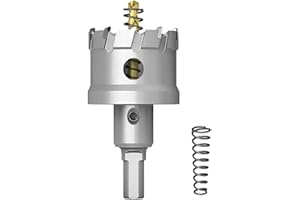 GSTK Upgrade Heavy Duty Carbide Hole Saw, Metal Steel Hole Saw Drill Bit,TCT Hole Cutter-Alloy Hardness Upgrade, Life Upgrade,Use for Stainless Steel, mild Steel, Iron, Copper,etc (41mm|1-5/8")