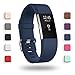 POY Replacement Bands Compatible for Fitbit Charge 2, Classic Edition Adjustable Sport Wristbands