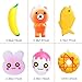 LEEHUR 20Pcs Slow Rising Squishies Keychain Kawaii Squishy Pack Party Favor Random Squeeze Funny Stress Relief Toys for Kids Gift School Prizes Supplies Classroom Rewards