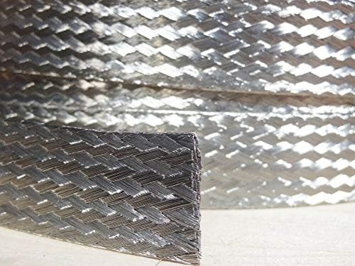 1" BRAIDED GROUND STRAP GROUNDING Tinned Copper Flat Braid - 50 FEET On Reel
