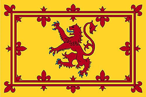 Robelli Scotland Rampant Lion Royal Standard Burns Night Flag Decoration - 3 x 5 ft